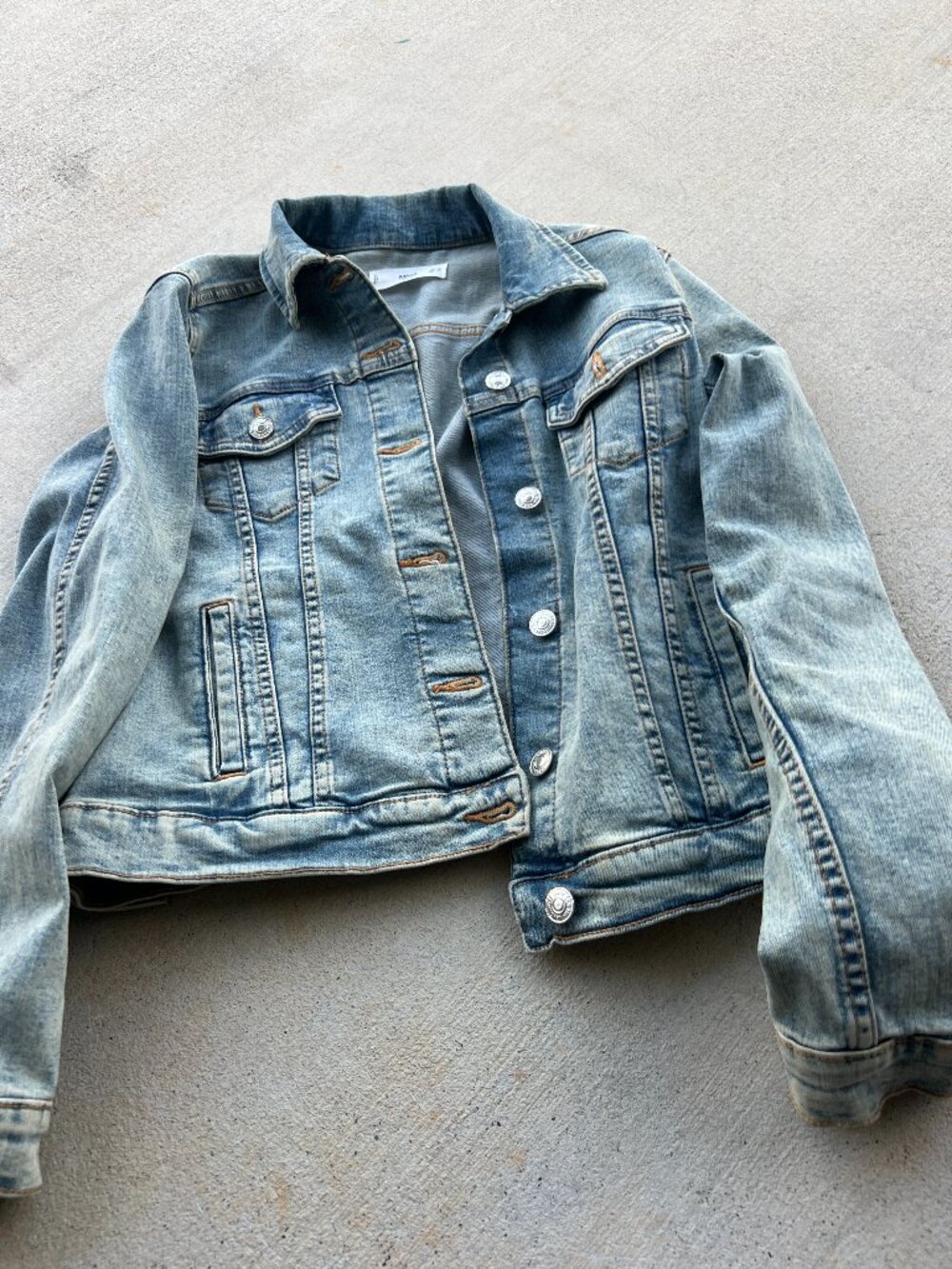 Mango Pocketed Denim Jacket size XS